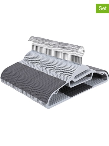 Songmics 20er-Set: Kleiderbügel in Grau/ Silber - (B)41,5 cm