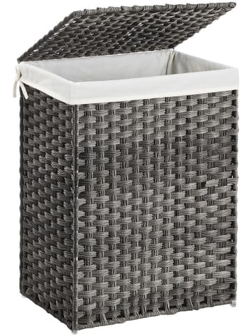 Songmics Wäschekorb in Anthrazit - (B)45,5 x (H)61 x (T)32 cm