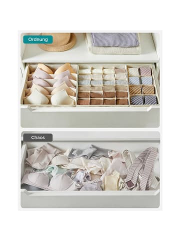 Songmics 8er-Set: Organizer in Creme