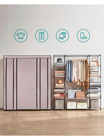 Songmics Kleiderschrank in Lila - (B)150 x (H)175 x (T)45 cm