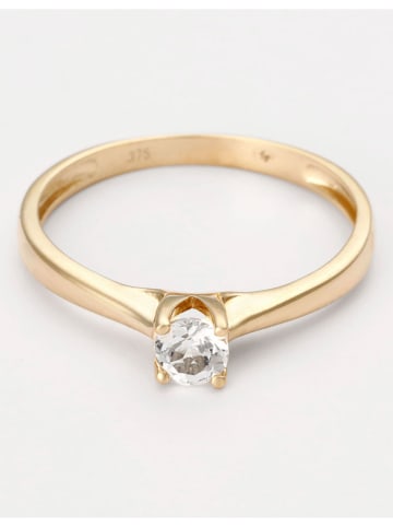 DIAMOND & CO Gold-Ring "Fleur de Soleil" mit Edelstein
