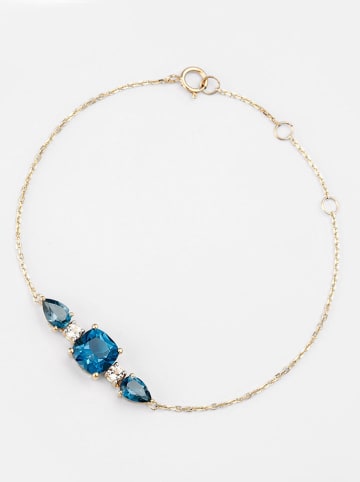 DIAMOND & CO Gold-Armkette "Juliette" mit Edelsteinen