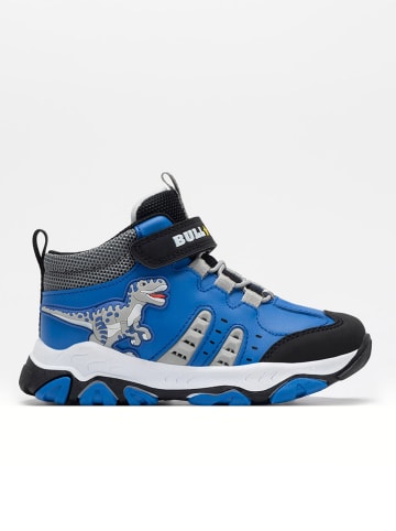 Bull Boys Leder-Sneakers "Velociraptor" in Blau