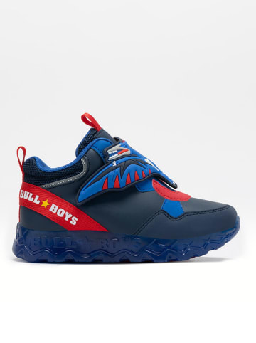 Bull Boys Leder-Sneakers "Pterodattilo" in Dunkelblau