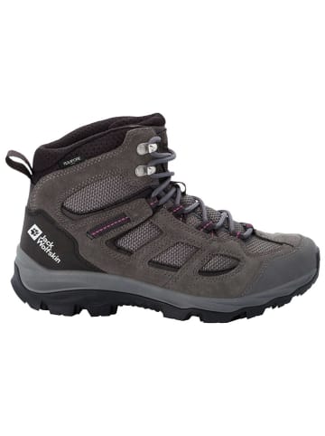 Jack Wolfskin Leder-Trekkingschuhe "VOJO 3 TEXAPORE MID' in Anthrazit/ Grau/ Schwarz