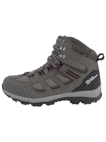 Jack Wolfskin Leder-Trekkingschuhe "VOJO 3 TEXAPORE MID' in Anthrazit/ Grau/ Schwarz