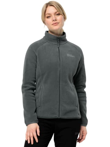 Jack Wolfskin Fleece vest "Moonrise" donkergroen
