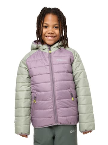 Jack Wolfskin Steppjacke "Zenon" in Lila/ Grün