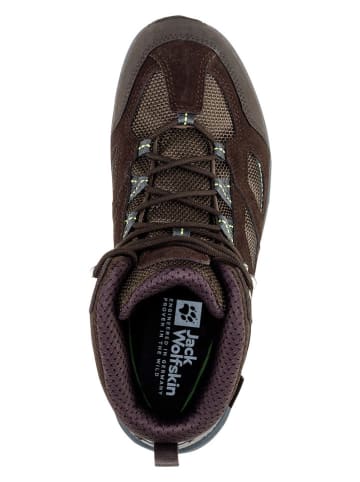 Jack Wolfskin Buty trekkingowe "Vojo 3 Texapore Mid" w kolorze brązowo-szarym