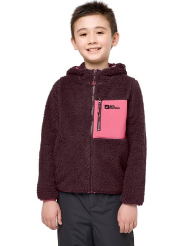 Jack Wolfskin Fleecehoodie "Ice Curl" in Aubergine