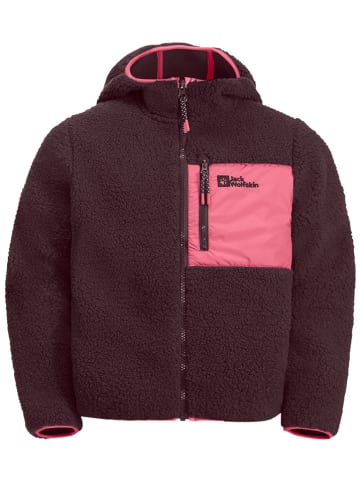 Jack Wolfskin Fleecehoodie "Ice Curl" in Aubergine