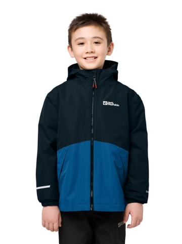 Jack Wolfskin Kurtka 3w1 "Iceland" w kolorze niebiesko-czarnym