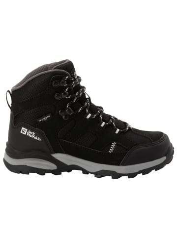 Jack Wolfskin Leder-Trekkingschuhe "Traul Hiker Texapore Mid" in Schwarz/ Grau