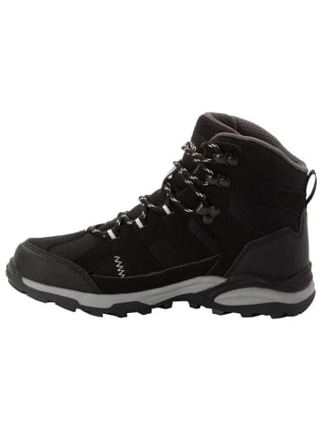 Jack Wolfskin Leren trekkingschoenen "Traul Hiker Texapore Mid" zwart/grijs