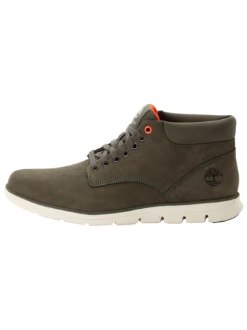 Timberland Skórzane botki "Bradstreet Mid" w kolorze khaki