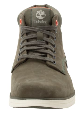 Timberland Skórzane botki "Bradstreet Mid" w kolorze khaki