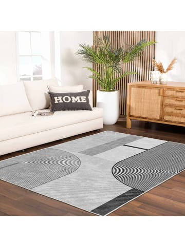 Conceptum Hypnose Kurzflor-Teppich ''Infkece14'' in Grau