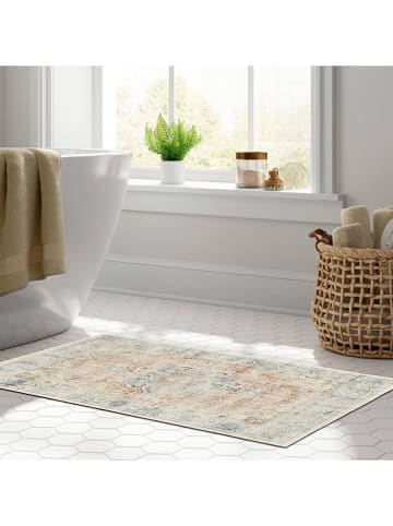 Conceptum Hypnose Kurzflor-Teppich ''Kece-Fr66'' in Beige/ Hellblau
