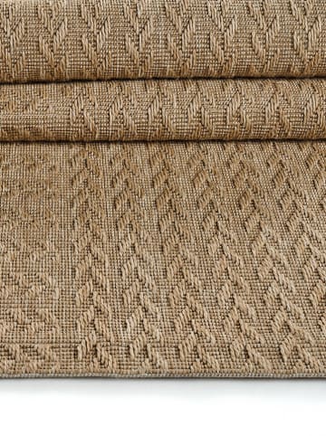 Conceptum Hypnose Kurzflor-Teppich ''Sisaluna 4443'' in Hellbraun