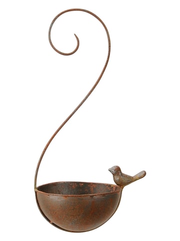 POSIWIO Poidełko w kolorze brązowym dla ptaków - 17 x 36 x 13 cm