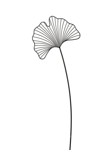 POSIWIO Tuinsteker ''Blad'' zwart - (L)100 x (B)29 cm