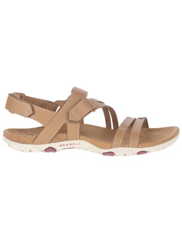 Merrell Skórzane sandały "Sandspur Rose Convert" w kolorze beżowym
