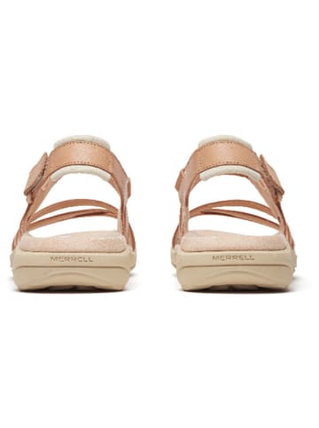 Merrell Skórzane sandały "Harbor Backstrap" w kolorze beżowym