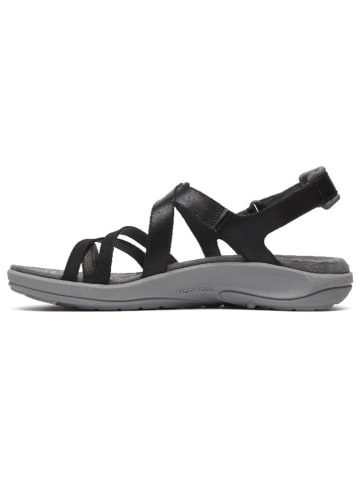 Merrell Leder-Sandalen "Harbor Backstrap" in Schwarz/ Grau