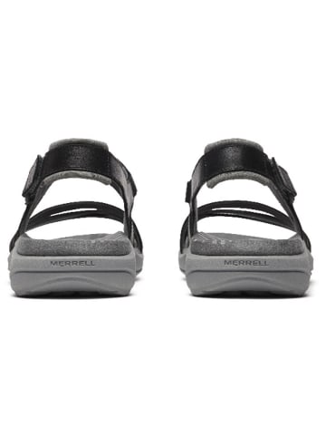 Merrell Leder-Sandalen "Harbor Backstrap" in Schwarz/ Grau