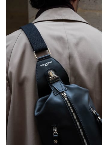 Victor & Hugo Paris Leder-Gürteltasche "Alex" in Schwarz - (B)35 x (H)30 x (T)10 cm
