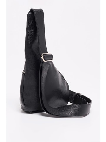 Victor & Hugo Paris Leder-Gürteltasche "Balt" in Schwarz - (B)35 x (H)30 x (T)10 cm
