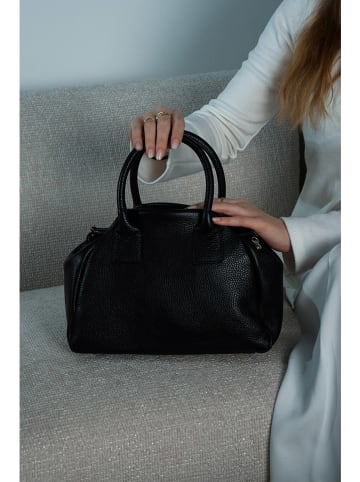 Victor & Hugo Paris Leren handtas "Milena" zwart - (B)38 x (H)20 x (D)12 cm