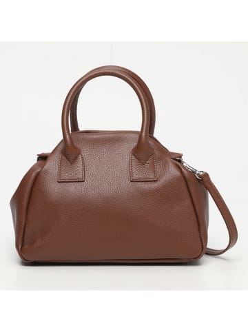 Victor & Hugo Paris Leder-Henkeltasche "Milena" in Hellbraun - (B)38 x (H)20 x (T)12 cm