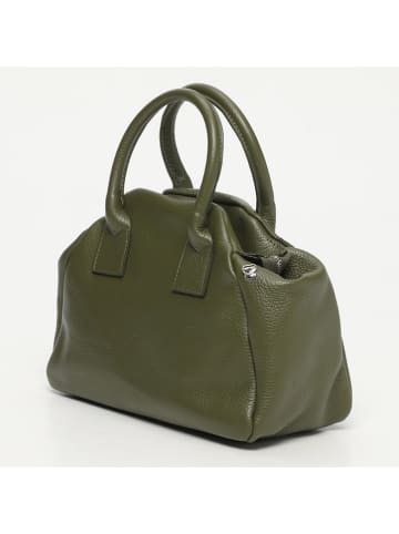 Victor & Hugo Paris Leder-Henkeltasche "Milena" in Grün - (B)38 x (H)20 x (T)12 cm