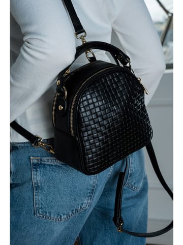 Victor & Hugo Paris Leder-Rucksack "Ketlin" in Schwarz - (B)20 x (H)20 x (T)10 cm