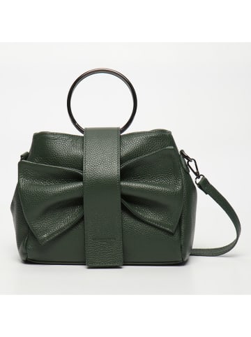 Victor & Hugo Paris Leren handtas "Alix" donkergroen - (B)25 x (H)20 x (D)10 cm