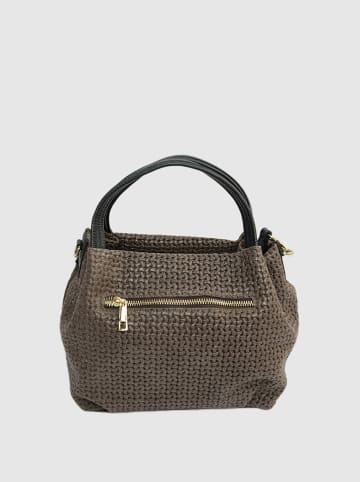Victor & Hugo Paris Leder-Henkeltasche "Elsa" in Braun - (B)24 x (H)18 x (T)13 cm