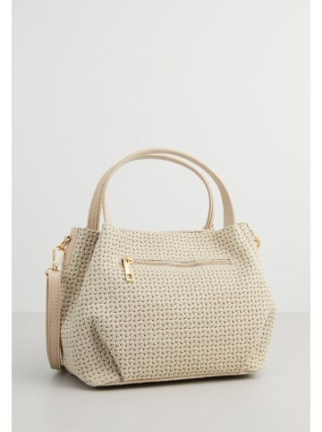 Victor & Hugo Paris Leder-Henkeltasche "Elsa" in Creme - (B)24 x (H)18 x (T)13 cm