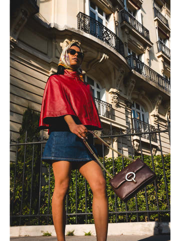 Victor & Hugo Paris Umhängetasche "Sarya" in Braun - (B)20 x (H)14 x (T)6 cm