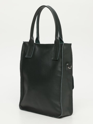 Victor & Hugo Paris Leder-Shopper "Noa" in Schwarz - (B)34 x (H)38 x (T)11 cm