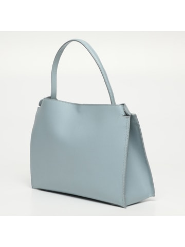 Victor & Hugo Paris Leder-Henkeltasche in Hellblau - (B)26 x (H)13 x (T)3 cm