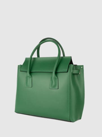 Victor & Hugo Paris Leren handtas "Jane" groen - (B)36 x (H)35 x (D)24 cm