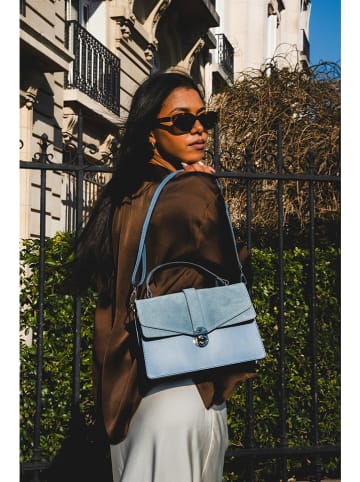 Victor & Hugo Paris Leren handtas "Eric" turquoise - (B)28 x (H)19 x (D)9 cm