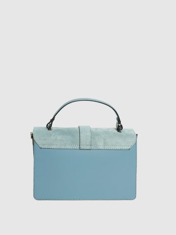 Victor & Hugo Paris Leder-Henkeltasche "Eric" in Türkis - (B)28 x (H)19 x (T)9 cm