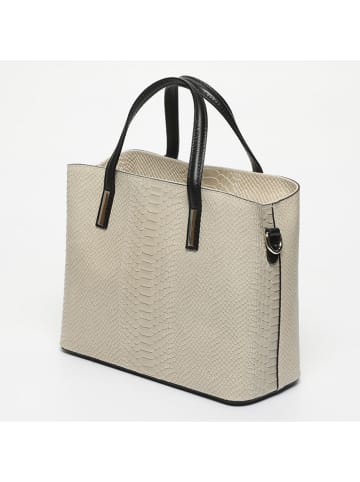 Victor & Hugo Paris Leren handtas "Rafa" crème - (B)32 x (H)25 x (D)13,5 cm