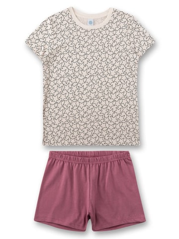 Sanetta Pyjama in Creme/ Mauve