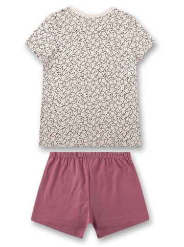Sanetta Pyjama in Creme/ Mauve