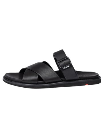LLOYD Leren slippers "Eminet" zwart
