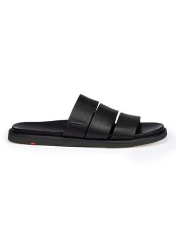 LLOYD Leren slippers "Emino" zwart