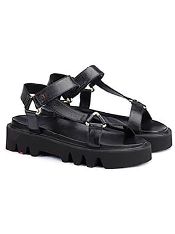 LLOYD Leder-Sandalen in Schwarz